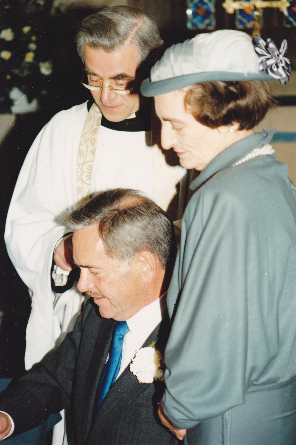 ken and pam at their wedding